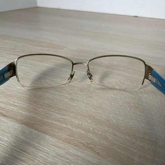 Gucci GG2870 IQ4 Eyeglasses Brown Blue Half Rim Frames 55-16-135 Excellent Cond - Picture 5 of 8